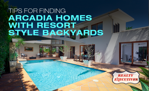 Resort Style Backyards in Arcadia Homes